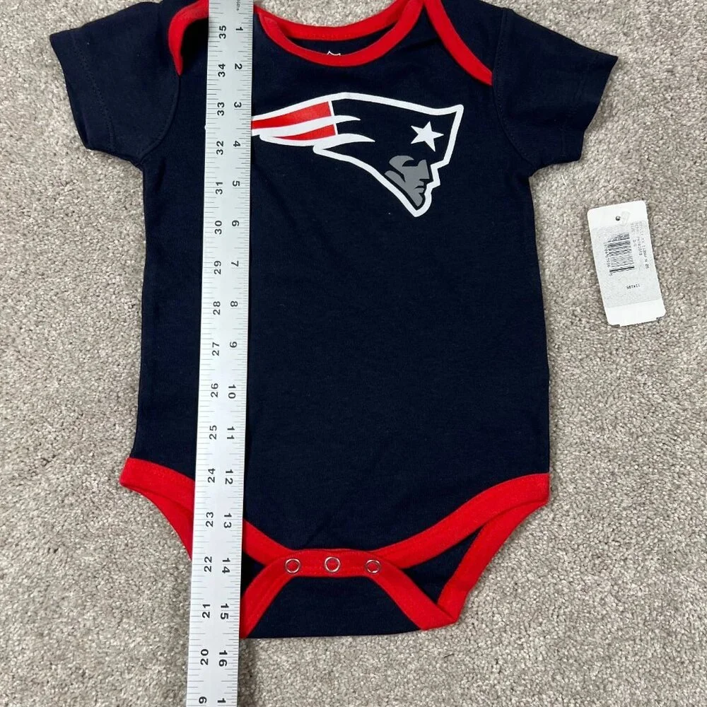 NFL Team Apparel Kids‎ 6/9M Blue New England Patriots Baby Infant Bodysuit NWT